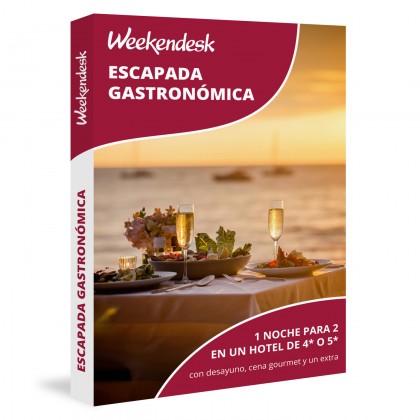 Caja Regalo de Escapada Gastronómica en Pareja con Weekendesk