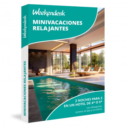 Caja Regalo de  Minivacaciones en Pareja Relajantes de Weekendesk