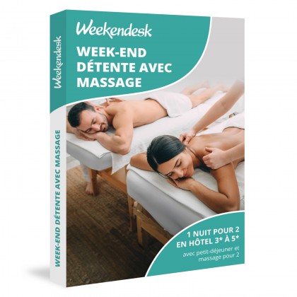 Bon Cadeau Escapade avec Massage avec Weekendesk