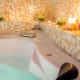 Romanticism and relaxation in private with hydromassage bathtub and bottle of cava in Figueres